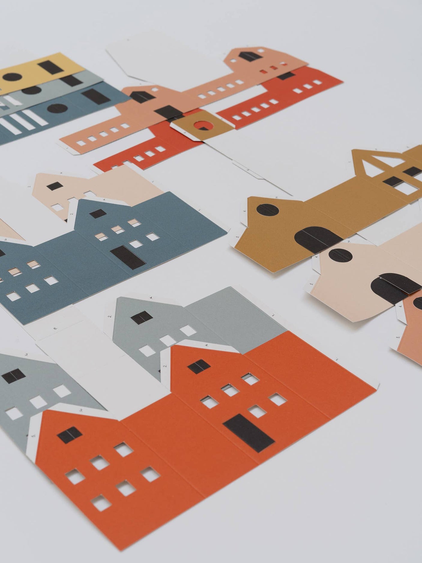 Maak je Eigen Tiny Huisjes | Dorpje Samlet DIY Pakket | 12 Huisjes | Jurianne Matter | Leuk cadeau!