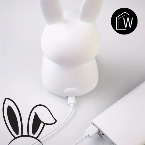 Actie Bedlampje Nachtlampje -Mijn naam is Bunny - USB oplaadbaar - met Timer