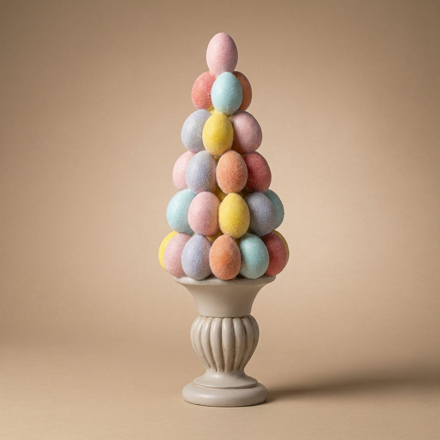 Easter Egg Tree Decoration - Glitter Pastel Eggs - ↑ 40 Cm