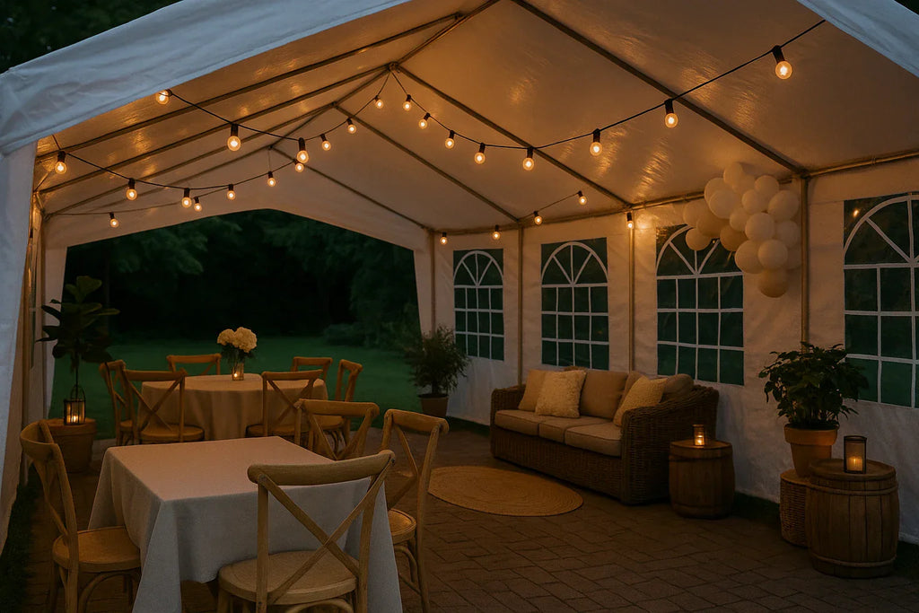 Van tuinfeest tot bruiloft: Zo maak je je partytent stijlvol en sfeervol