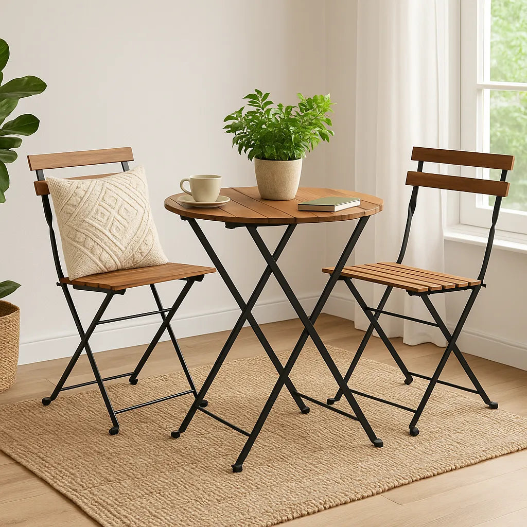 Binnen en buiten genieten: De charme van een bistroset in huis