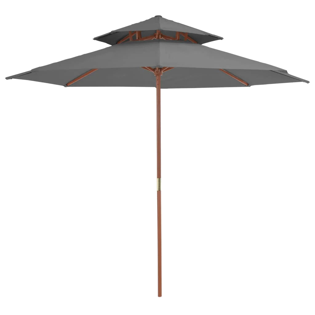 Elegante parasol voor stijlvolle schaduw in de buitenlucht, perfect voor tuinen, terrassen en patio's