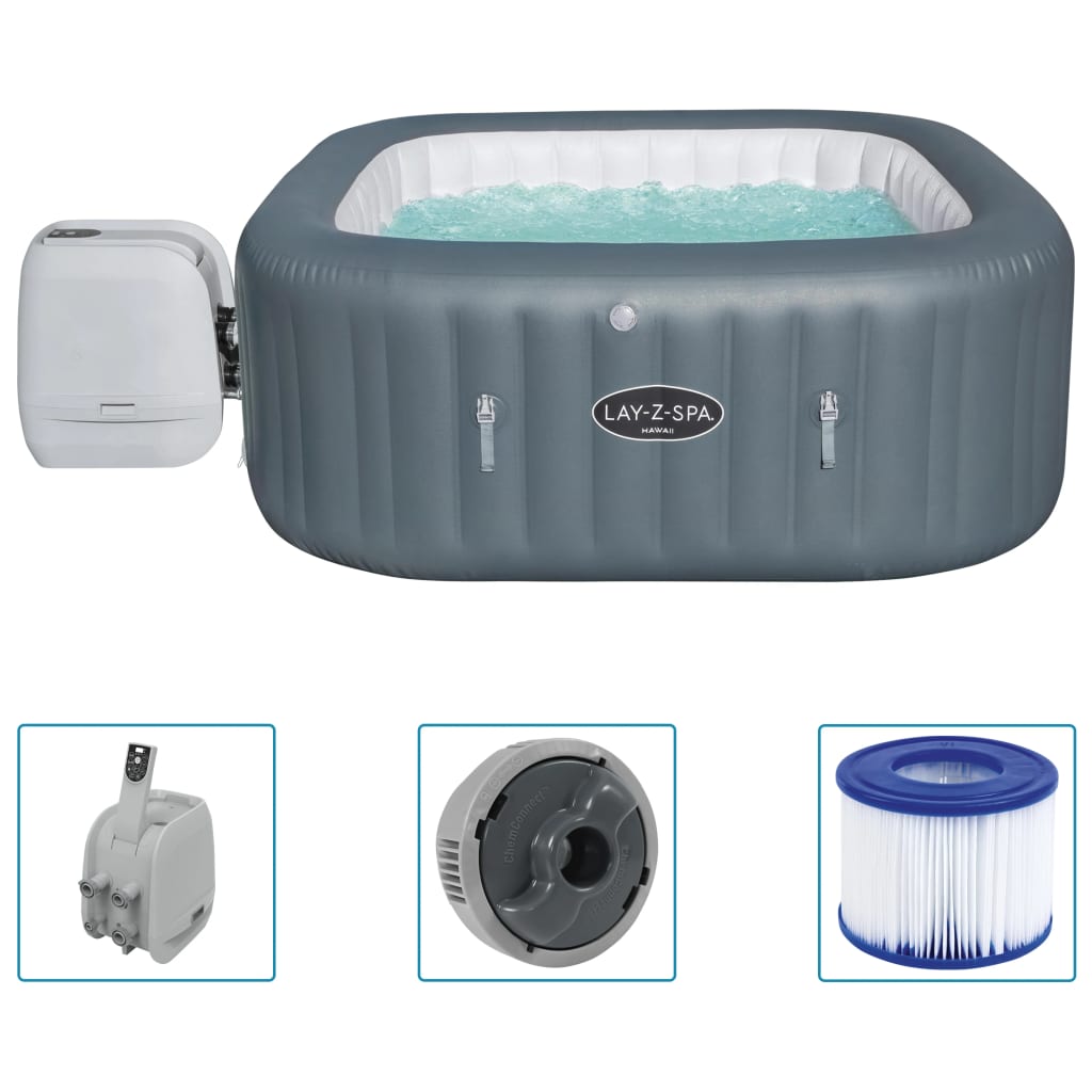 Bestway Lay-Z-Spa Hottub Hawaii Hydrojet Pro Opblaasbaar