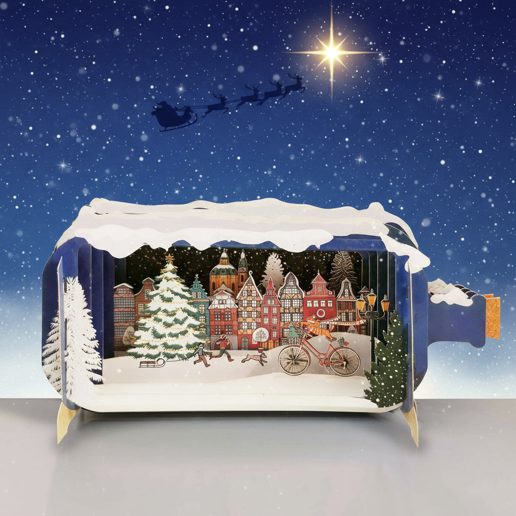 Unieke cadeau Kerstkaarten en Kerstblikjes Per Post