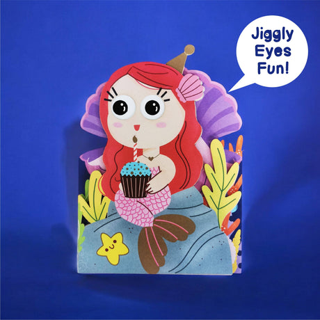 Aww sow cute kaarten collectie| Schattige kaarten met bewegende oogjes | Zeemeermin