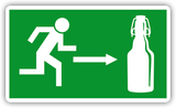 Magneet „nooduitgang bier”