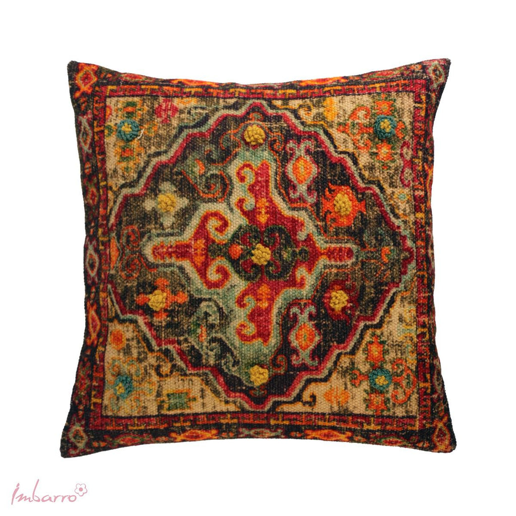 Decorative Cushion Imbarro - Bohemian Style - Orange