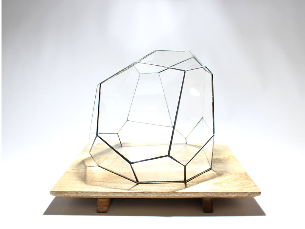 Geometric Terrarium - Torno - Vivarium - ↑ 28 X 26 X 24 Cm (Lxwxh) - Glass