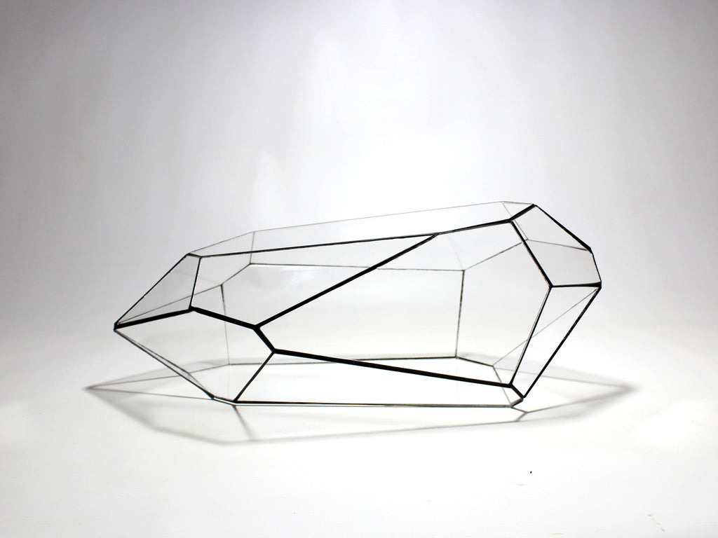 Geometric Terrarium - Nano Planter - Vivarium - ↑ 47 X 21 X17,5 Cm (Lxwxh) - Glass