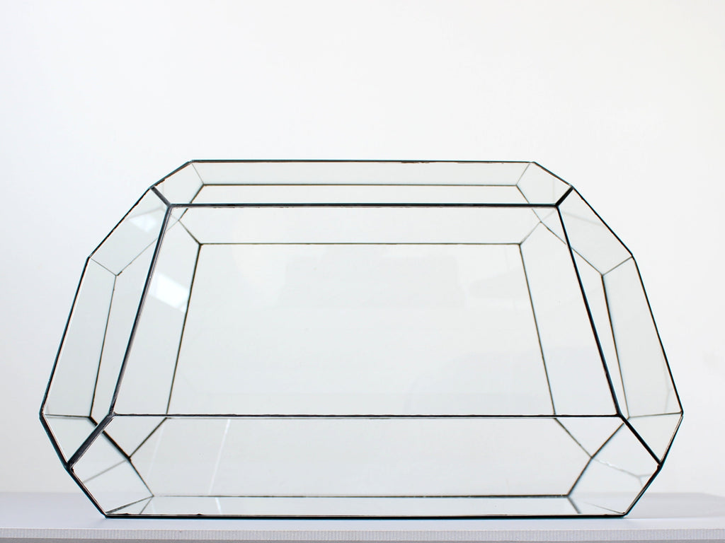 Geometric Terrarium - Nexus - Vivarium - ↑ 41,5 X 21X 23,5 Cm (Lxwxh) - Glass