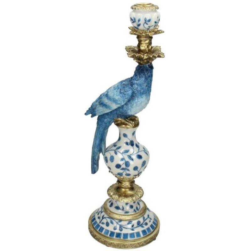 Candle Holder - Dutch Blue Parrot ↑ 40 Cm