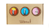 Sardinha Sardientjes Cadeau Set  | De Lekkerste sardientjes | 3 Blikjes in Moderne Creatieve Geschenkverpakking