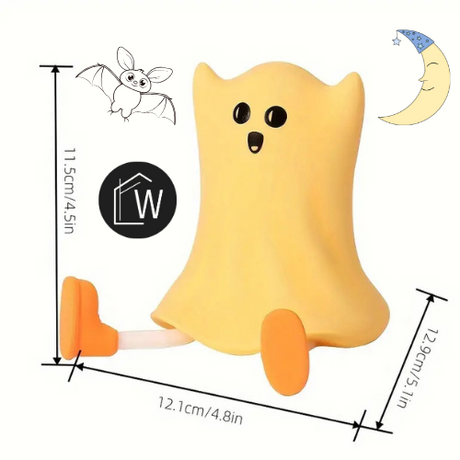 Actie! Bedlampje Nachtlampje - Cool Spookje - USB oplaadbaar - Timer
