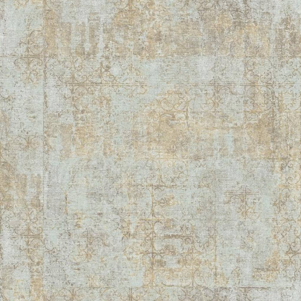 Behang Vintage Old Karpet beige