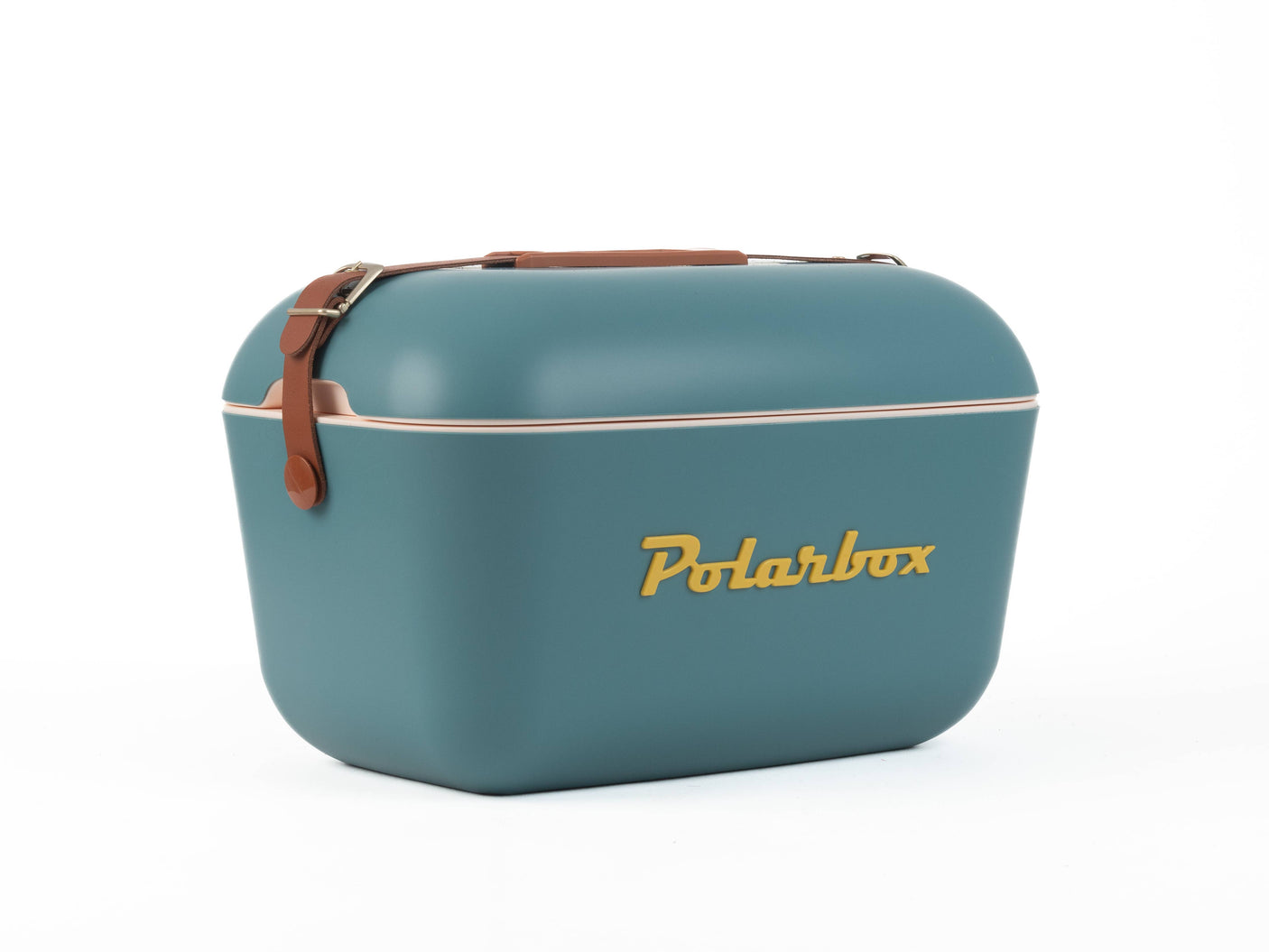 Polarbox koelbox 20 L strandpicknick retro met leren band