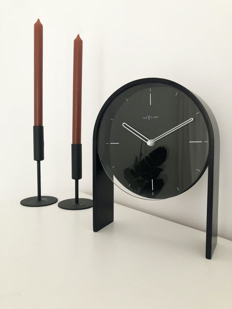 Table clock - 27 x 21 x 6,5 cm - Wood - 'Noa Table'