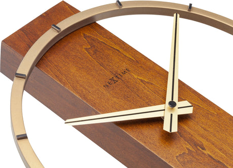 Table / Wall clock - 34 x 27 cm - Wood/Steel -  'Carl Small'