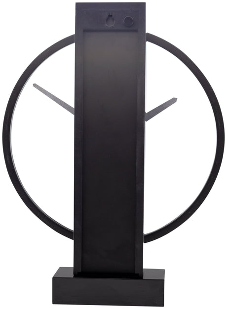 Table / Wall clock - 34 x 27 cm - Wood/Steel - 'Carl Small'