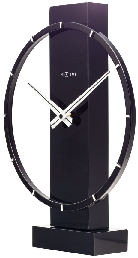 Table / Wall clock - 34 x 27 cm - Wood/Steel - 'Carl Small'