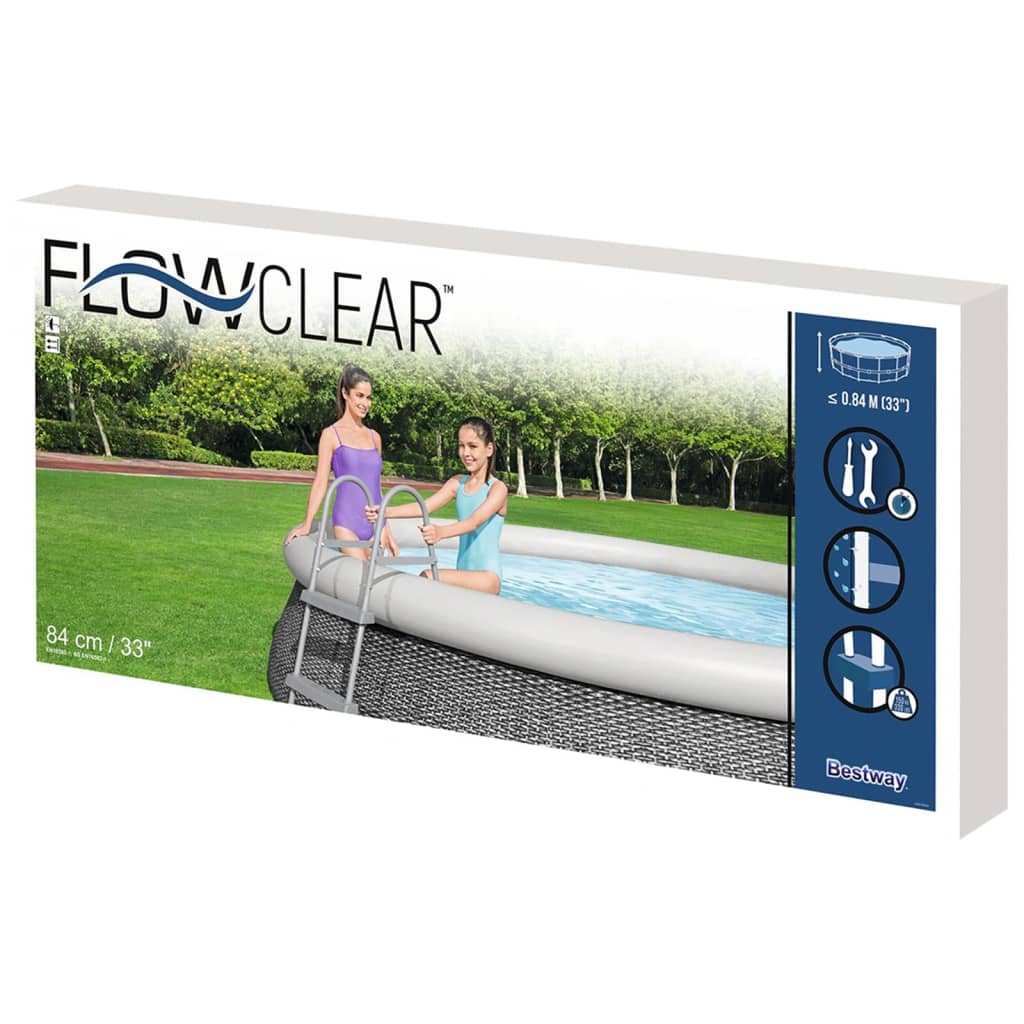 Zwembadladder 2 treden Flowclear 84 cm