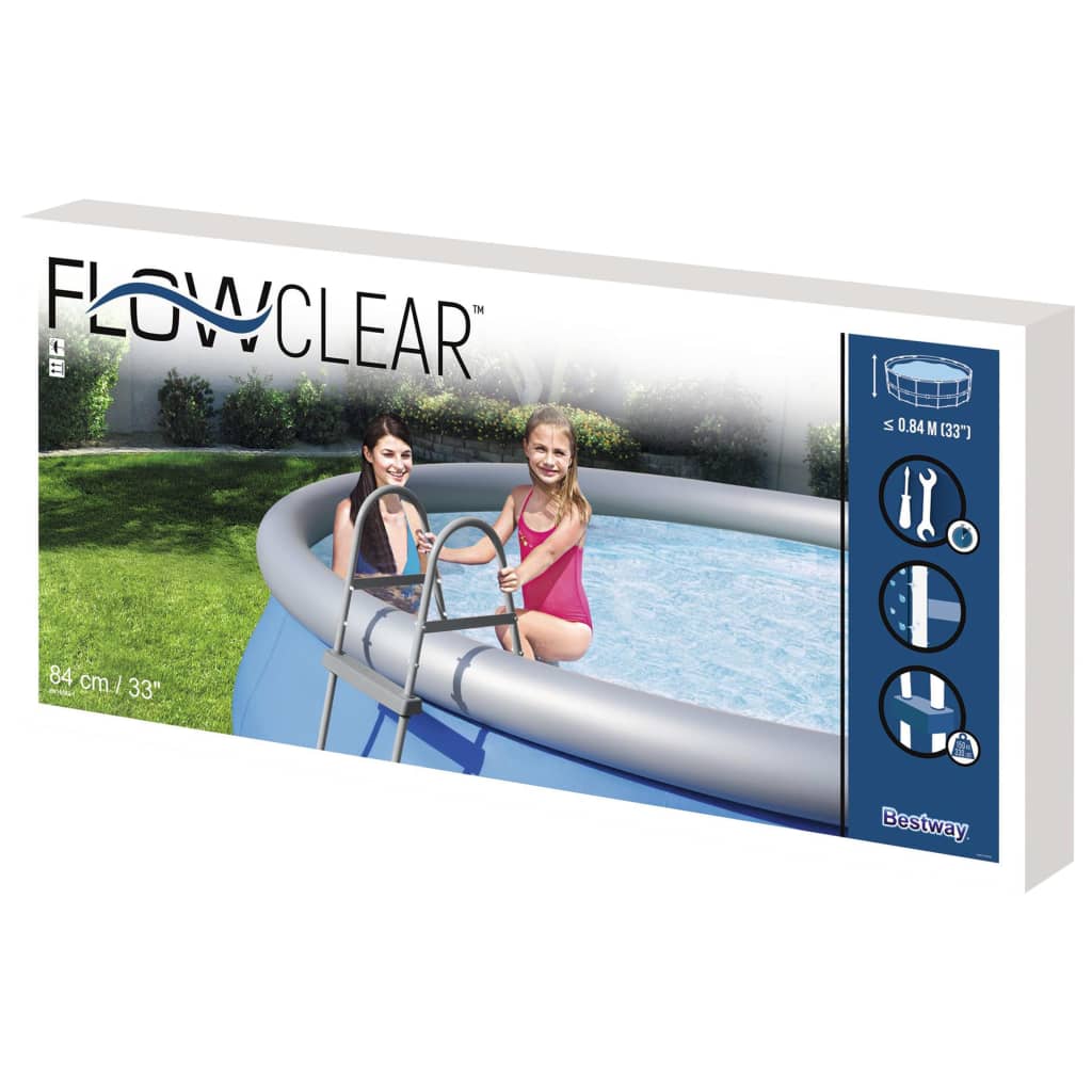 Zwembadladder 2 treden Flowclear 84 cm