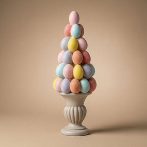 Easter Egg Tree Decoration - Glitter Pastel Eggs - ↑ 40 Cm