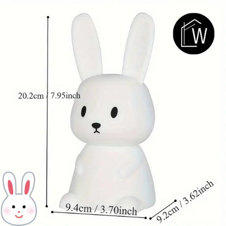 Actie Bedlampje Nachtlampje -Mijn naam is Bunny - USB oplaadbaar - met Timer