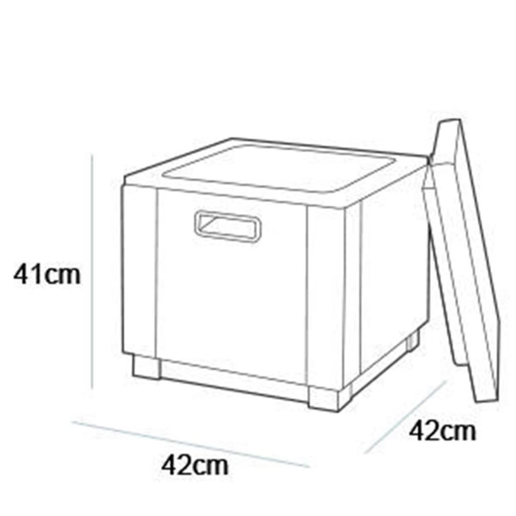 Koelbox Ice Cube grafietkleurig