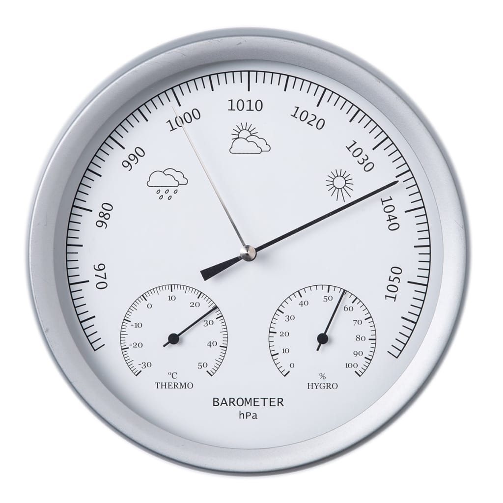 3-in-1 Barometer met thermometer en hygrometer 20 cm 6080081