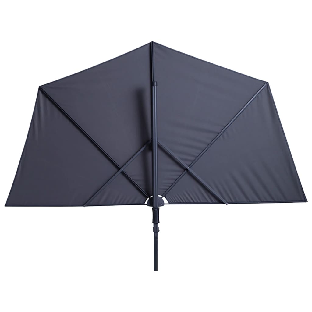 Balkonparasol Sun Wave 270x150 cm grijs PAC3P014