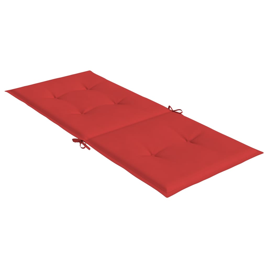 Tuinstoelkussens Hoge Rug Stof 4 120 x 50 x 3 cm Rood