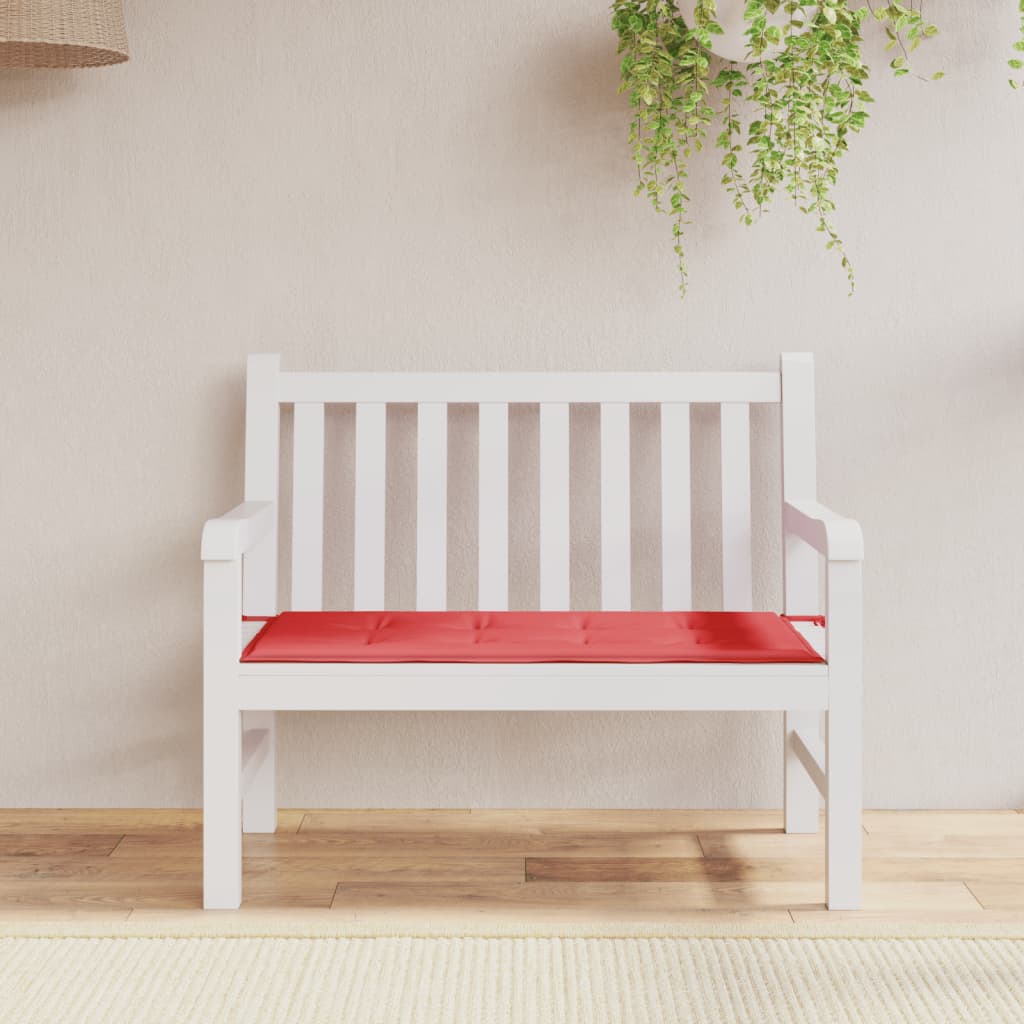 Tuinbankkussen Oxford Stof 100 x 50 x 3 cm Rood