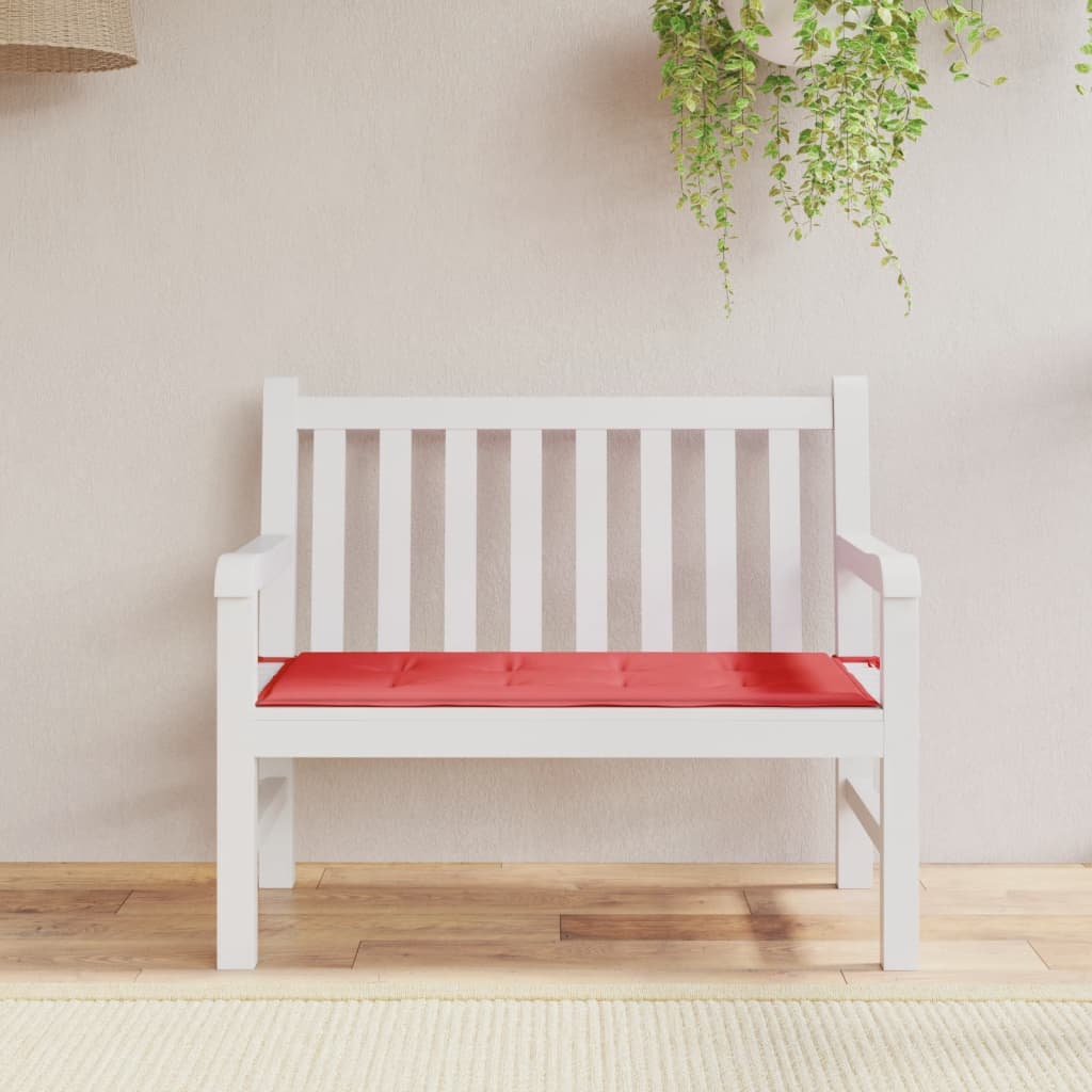 Tuinbankkussen Oxford Stof 120 x 50 x 3 cm Rood