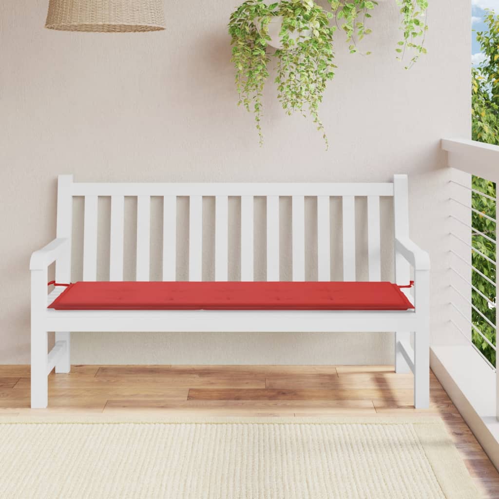 Tuinbankkussen Oxford Stof 150 x 50 x 3 cm Rood