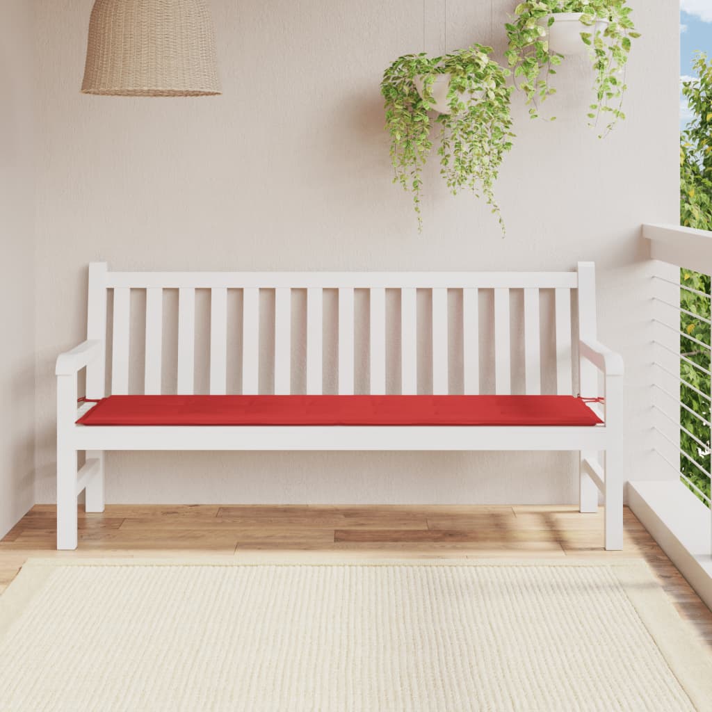 Tuinbankkussen Oxford Stof 180 x 50 x 3 cm Rood