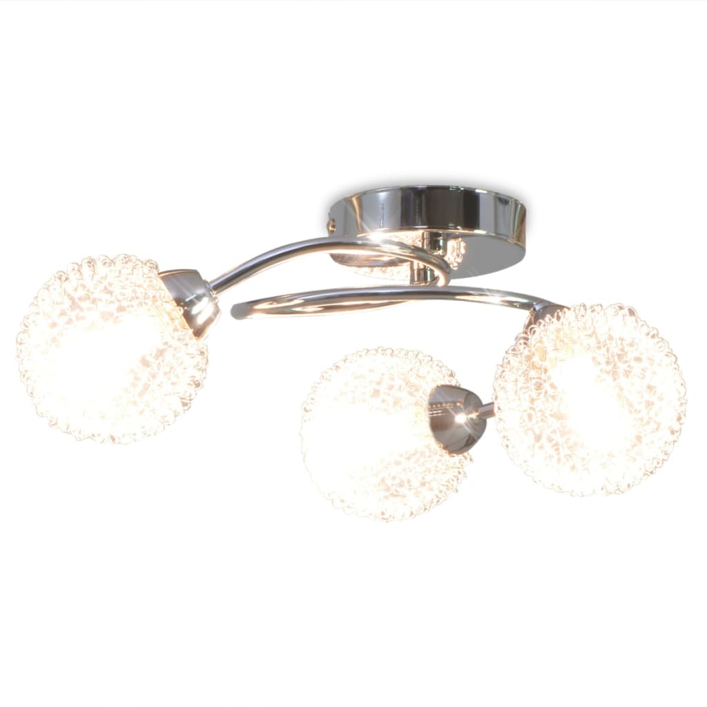 Plafondlamp met 3 LED-lampen G9 120 W