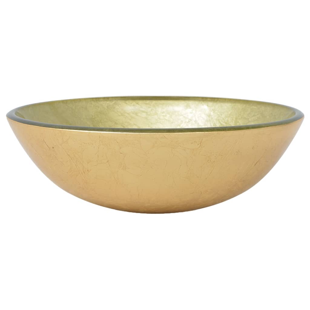 Wasbak Gehard Glas 42 Cm Goud Goud