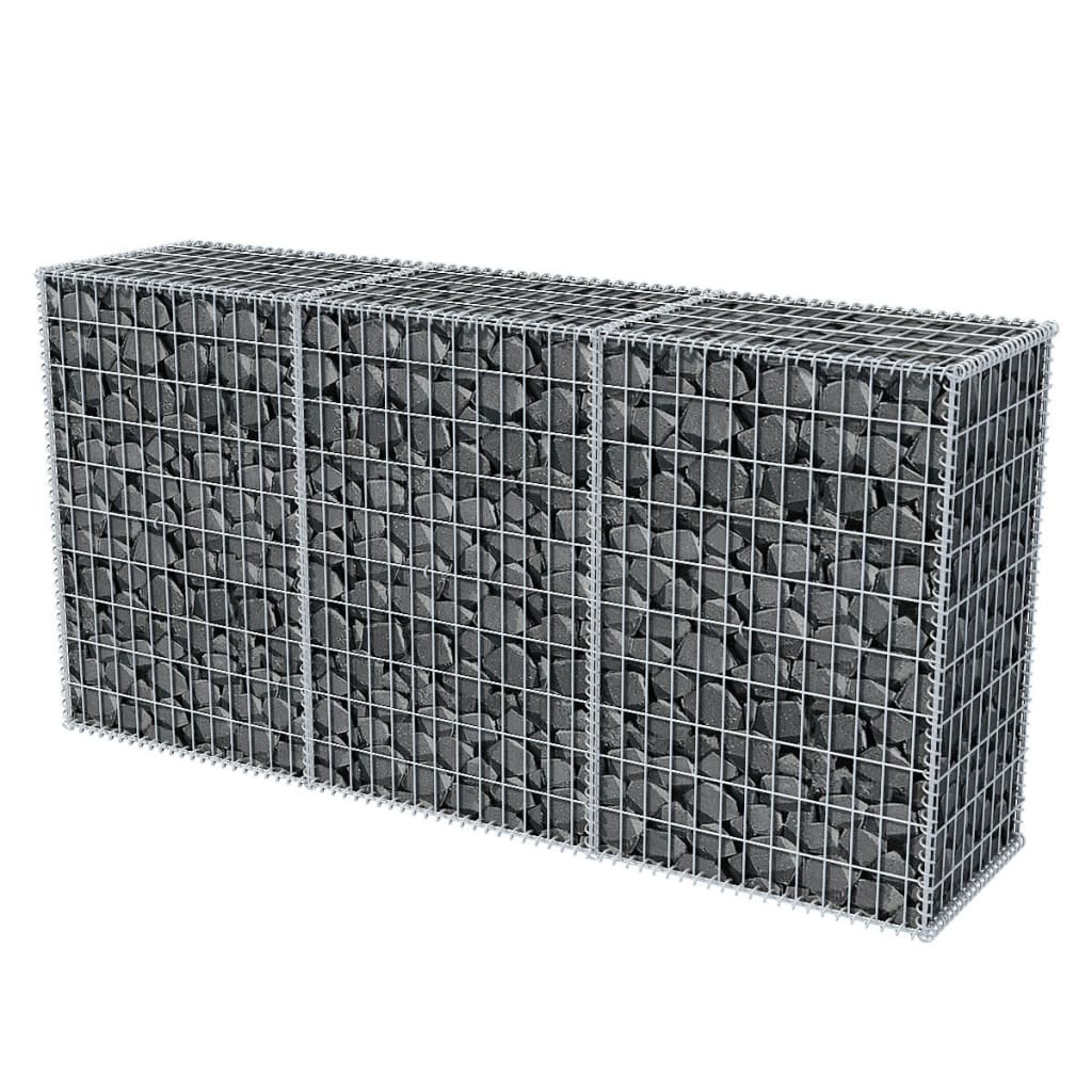 Gabion mand 200x50x100 cm gegalvaniseerd staal