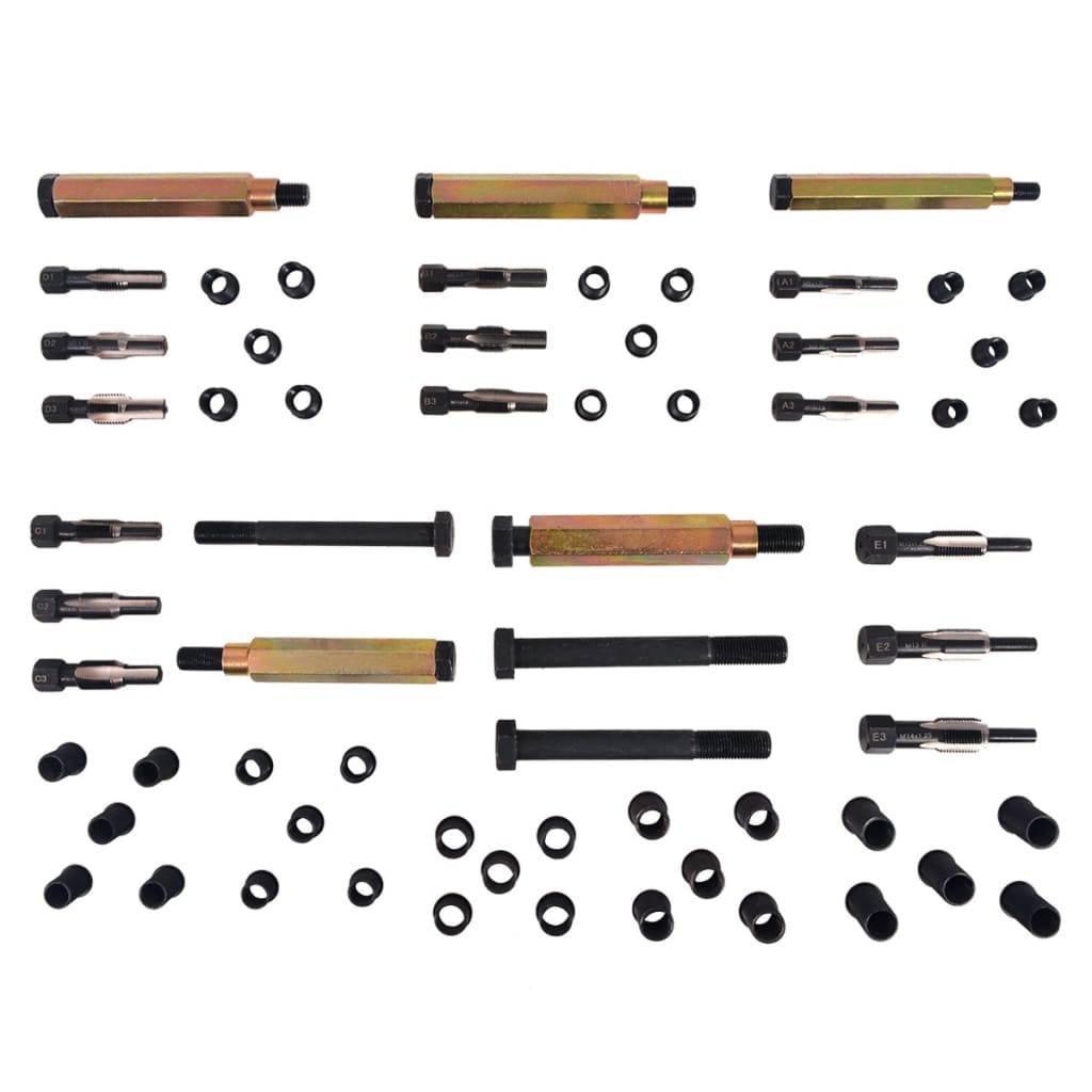 Gloeibougie draad reparatie set M8 M9 M10 M12 63-delig