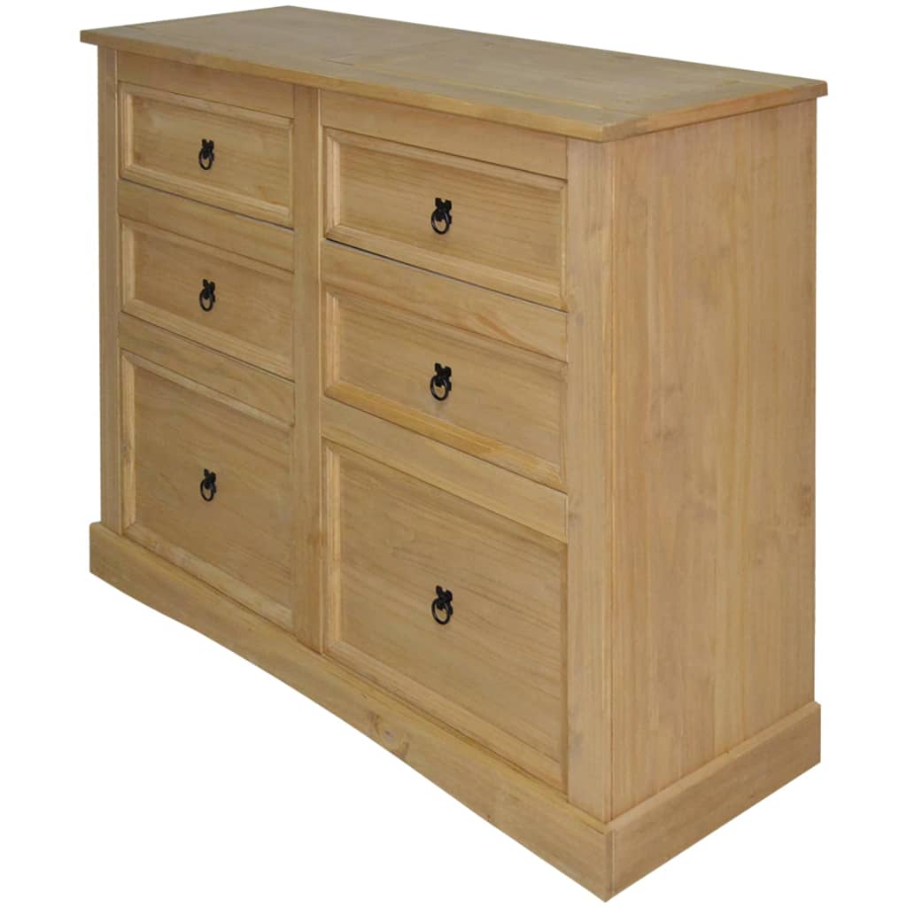 Dressoir Mexicaans grenenhout Corona-stijl 110x43x81 cm