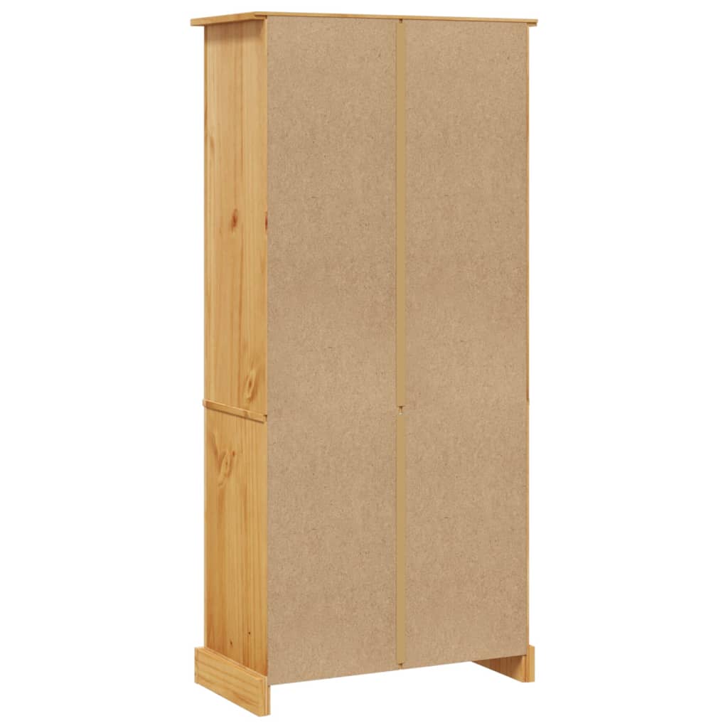 Boekenkast met 5 planken Corona-stijl 81x40x170 cm grenenhout