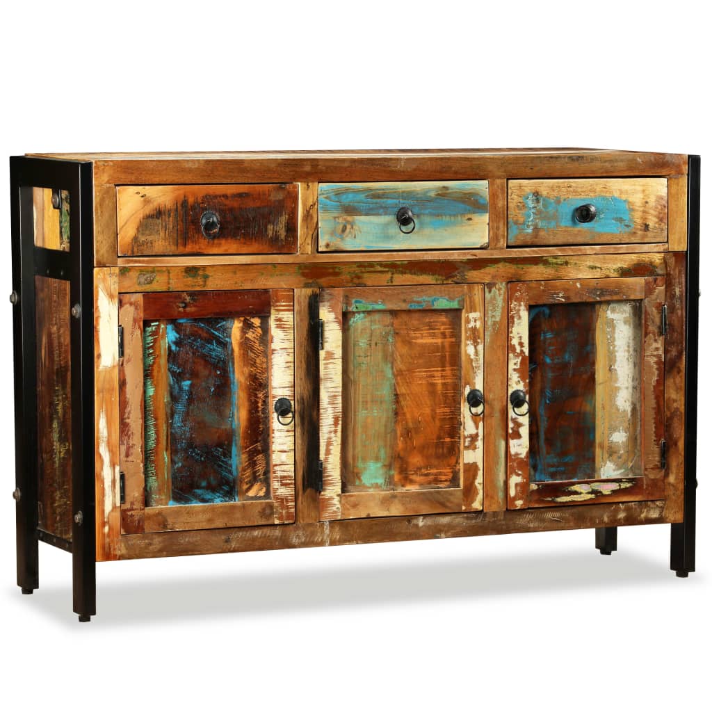 Dressoir 120x35x76 cm massief gerecycled hout