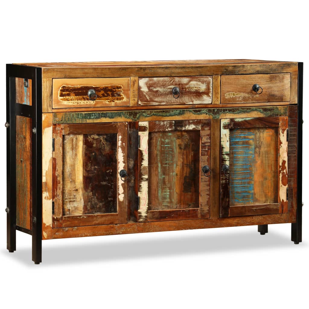 Dressoir 120x35x76 cm massief gerecycled hout