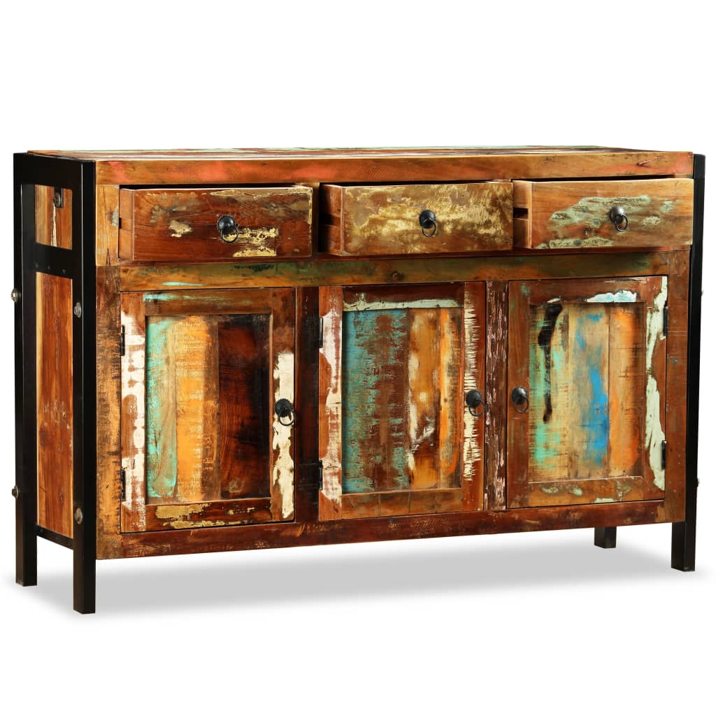 Dressoir 120x35x76 cm massief gerecycled hout