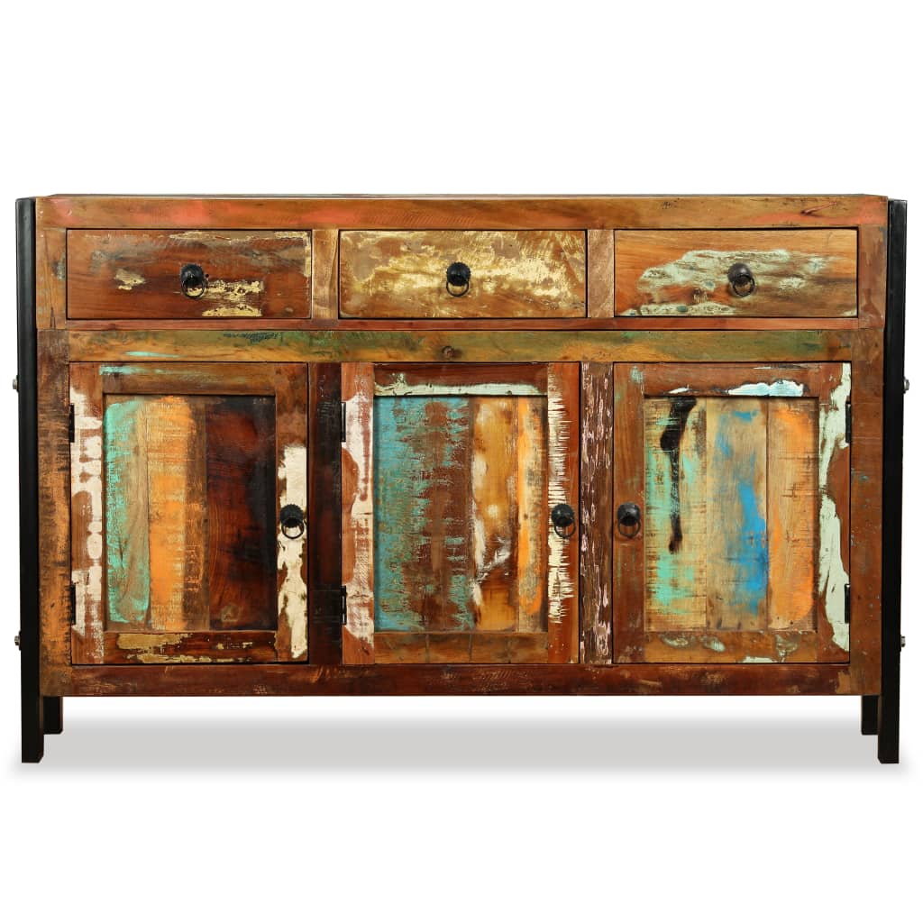 Dressoir 120x35x76 cm massief gerecycled hout