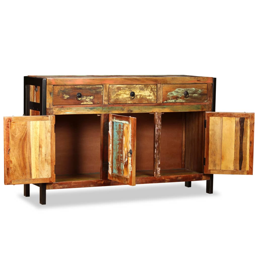Dressoir 120x35x76 cm massief gerecycled hout