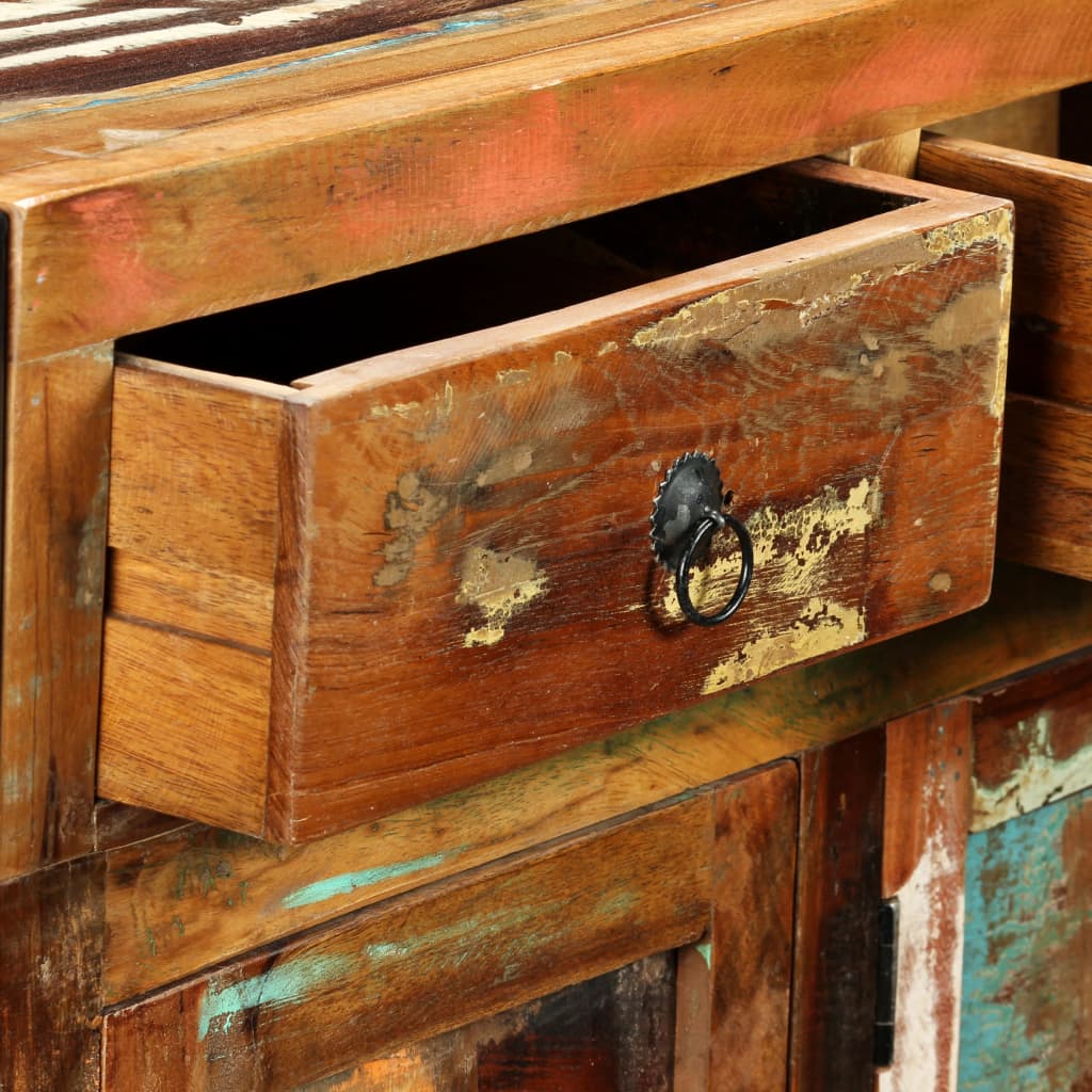 Dressoir 120x35x76 cm massief gerecycled hout