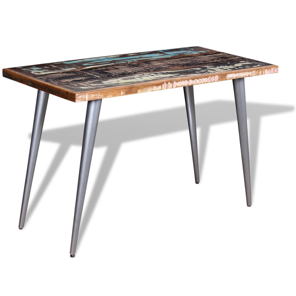 Eettafel 120x60x76 cm massief gerecycled hout