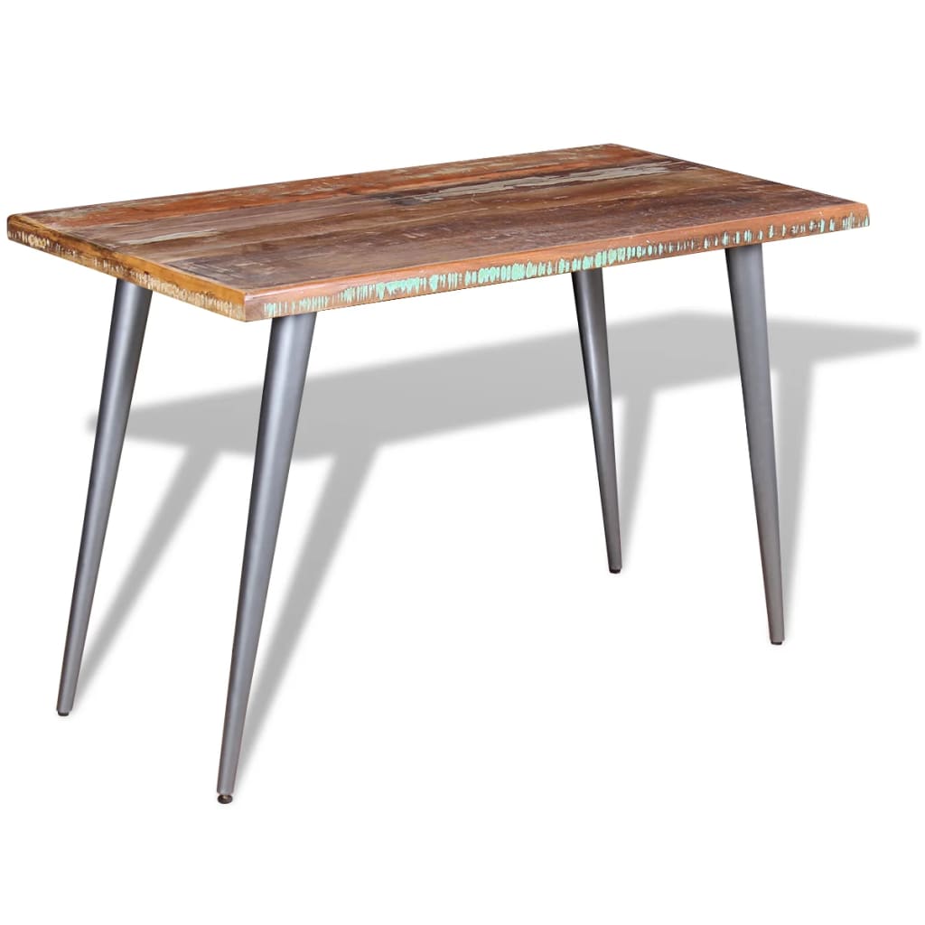 Eettafel 120x60x76 cm massief gerecycled hout