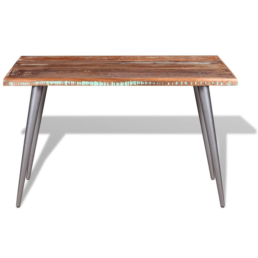 Eettafel 120x60x76 cm massief gerecycled hout